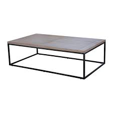 It has the size of 40 w x 20 h inches. Arras Coffee Table With Light Wood Top And Black Metal Base