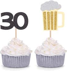 30th birthday gift for women, her turning 30 thirty licious mug for best friend birthday gift idea f. Paper Party Supplies Brewing Party Beer Mug Cupcake Toppers Beer Party Decor Men Beer Cupcake Toppers 30th Birthday Decor 21st Birthday Party Beer Toppers Party Decor