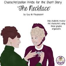Characterization Webs For The Short Story The Necklace By Guy De Maupassant Short Stories High School Literature Character Activities