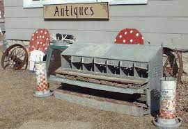 Plus, it features a slanted design to not only prevent chickens from lounging out on top, but also to seamlessly collect eggs that. Vintage Antique Chicken Nesting Roost Feeders Look Great In The Garden Chickens Backyard Chicken Roost Chicken Nesting Boxes