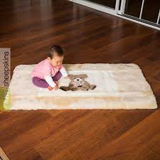 Instead of spending money for a cleaner every time your irish sheepskin the best place to wash your sheepskin rug is in the washing machine. Large Sheepskin Baby Play Rug Sheepskins Baby Kiwi Sheepskins