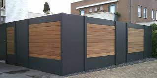 Ideal Omdat Het Helemaal Dicht Zit En Van Twee Zijden Mooi Is Modernes Zaun Design Diy Aussenkamin Garten Zaun Ideen