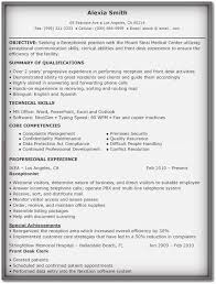 With our medical resume examples you really stand our from the crowd! Free Receptionist Resume Sample Pdf Format Word Excel Examples