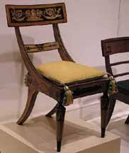 Ethan allen klismos side chair, macchiato, cayman gray. Klismos Chair