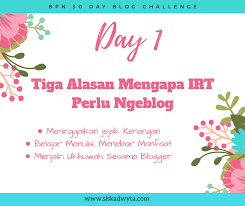 May 15, 2021 · kesimpulan. Tiga Alasan Ibu Rumah Tangga Perlu Ngeblog Siska Dwyta