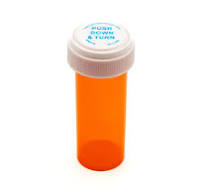 Pharmacy Prescription Vials, Amber Child Resistant Medicine Bottle, 16 Dram  Reversible, Caps Included, Pack of 6 (Pill Container, Pharmacy Bottle, ...