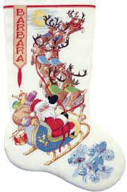 Counted cross stitch patterns are not just a great craft to enjoy but it can provide the perfect gift and even a memento of history. Kooler Design Studio To All A Good Night Christmas Stocking Cross Stitch Pattern 123stitch