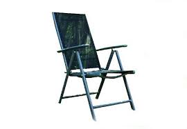 Klappstuhl Aluminium Gartenstuhl Alu Campingstuhl Verstellbar Schwarz Metall