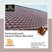 Genteng keramik kanmuri tipe milenio ini seolah olah adalah penengah. Jual Genteng Keramik Kanmuri Milenio Wine Red Maestro Jakarta Indotrading