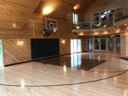 Teams can earn points by shooting the ball into their net. Indoor Commercial Athletic Gymnasium Flooring Allsport America