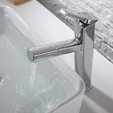 4.6 out of 5 stars 277 ratings. Kaiying Bathroom Pull Down Vessel Sink Faucet Lavatory Single Hole Basin Sink Faucet With Pull Out Sprayer Single Handle Utility Kitchen Mixer Tap With Rotating Spout Tall Chrome Pricepulse