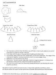 14 Baseball Hat Template Printable Baseball Cap Hat Patterns To Sew Free Hat Template