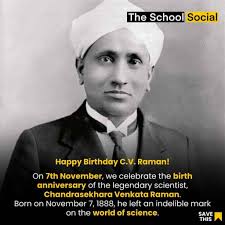 C.V. Raman Birth Anniversary By The School Social by Team The School Social 