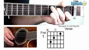 How To Play Apologize By One Republic On Guitar One Republic Guitar Tutorial Guitar