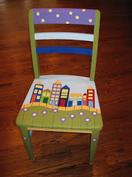 Another Painted Chair Painted Chair Funky Painted Furniture Whimsical Painted Furniture