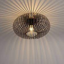 plafond johanna design brunrost metall passar for led inomhus plafondlamp slaapkamer verlichting plafondverlichting