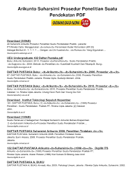 Feb 20, 2021 · download buku arikunto 2013 pdf. Buku Suharsimi Arikunto 2006 Prosedur Penelitian Suatu Pendekatan Praktek Python