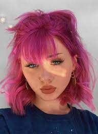 Pretty Pink Hair Styles Hair Color Shades For Women 2019 Pink Short Hair Hair Color Pink Dark Pink Hair