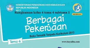 Sedangkan untuk pada setiap kunci jawaban yang admin bagikan dilengkapi juga rangkuman materi buku tematik siswa kelas 4 yang telah disusun secara berurutan berdasarkan. Rangkuman Kelas 4 Tema 4 Subtema 1 Heyulita