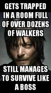 I Don T Know Who Is More Of A Comic Book Hero Daryl Or Michonne Great Characters But Sometimes T Walking Dead Zombies Walking Dead Daryl Walking Dead Series