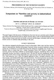 Find out more about applying for undergraduate study. Nutrition And Poverty In Europe An Overview Proceedings Of The Nutrition Society Cambridge Core