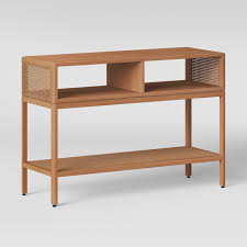 Minsmere Caned Console Table Natural Brown Opalhouse Dining Room Console Table Console Table Comfy Cozy Home