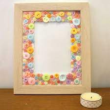 Button Frame Cornici Artigianali Kids Crafts Mestieri Facili