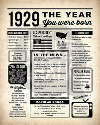 Maybe you would like to learn more about one of these? Huis 90th Birthday Card 1929 Year You Were Born Female Year Facts Inside Card Luxclusif Com