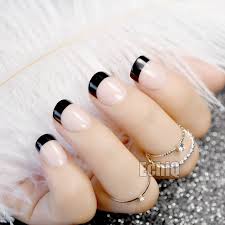 Short Natural French Nail Black Tip Beige Round Fake Nails For Ladies Daily Wear Manicure Tips Round Fake Nails Fake Nailsblack Tip Aliexpress French manicures are the embodiment of polished preference. short natural french nail black tip beige round fake nails for ladies daily wear manicure tips