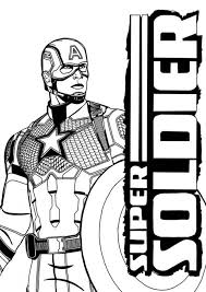 Captain america is a fictional character, a superhero who appears in comic books published by captain america wears a costume that bears an american flag motif, and is armed with an indestructible shield that can be thrown as a weapon. Free Easy To Print Captain America Coloring Pages Tulamama