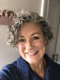 There are so many ways you can style your new short hair whether you have a pixie, bob or lob. Curly Silvers Curly Hair Styles Grey Curly Hair Short Curly Hair