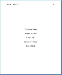 83 By Apa Format Cover Page Template Resume Format