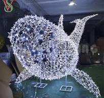 Outdoor Street Decoration LED Animal String 3D Lion Motif ...