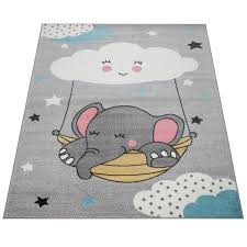 Die rückseite wird mit einer speziellen. Kinder Teppich Kinderzimmer Elefant Wolke Teppich De