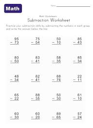 Subtraction Worksheets Without Borrowing Math Subtraction Subtraction Worksheets Math Subtraction Worksheets