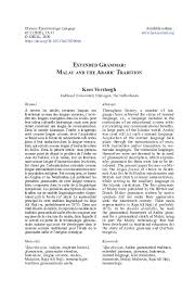 Check 'meaning' translations into malay. Pdf Extended Grammar Malay And The Arabic Tradition 2020 Kees Versteegh Academia Edu