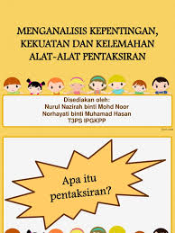 Ia membeli 3 buah pastel dan 4 buah bolu. Analisis Kekuatan Dan Kelemahan Alat Pentaksiran