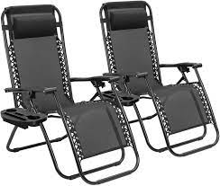 The human touch gravis zero gravity recliner with air massage from relax the back sits at the top end of the price range, at $4,999. Amazon Com Tuoze Zero Gravity Chairs Adjustable Outdoor Folding Lounge Patio Chairs With Pillow Recliners For Poolside Beach Yard Set Of 2 Black Garden Outdoor