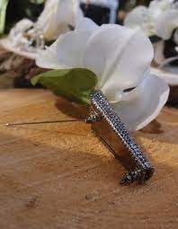 Corsage Boutonniere Flower Holder Pin Silver 5 99 Each 3 For 5 Each Purple Vase Flower Holder Floral Decor