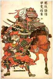 Uesugi Kenshin And Takeda Shingen Unknown Japanese Art Takeda Shingen Ukiyoe