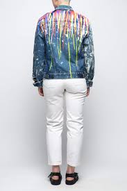 Rework Vintage Hand Painted Denim Jacket Shopperboard