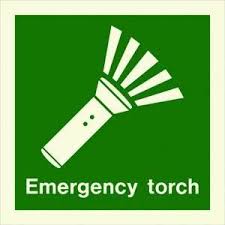 Marine Safety Sign Imo Life Saving App Symbol Emergency Torch With Text