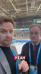 Our very own Europeans 2026 ambassador @markhanretty alongside his partner  in crime @ted.barton.75 taking a second from the ISU Skate To Milano  Olympic Qualifier with a very important message….and you ...