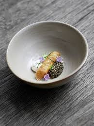 Caviar Scallion Creme Fraiche Chef S Pencil Recipe Food Plating Fine Dining Recipes Food Dishes