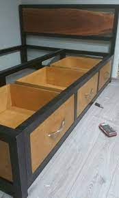 20 Diy Industrial Bed Frame Design Ideas For Inspiration Bed Frame Design Bed Frame With Storage Double Bed With Storage