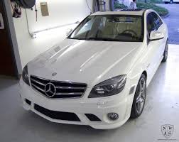 White Mercedes C63 Amg Gets Full Exterior And Interior Detail And Jean Transfer Removal Mercedes C63 Amg Mercedes Automotive Detailing
