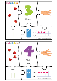 They all also have an answer key. Printable Number Matching Puzzles Number Puzzle Game For Kids