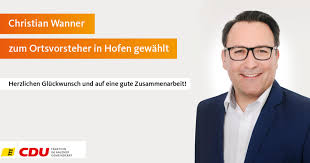Adresse | telefonnummer bei gelbeseiten.de ansehen. Cdu Aalen Christian Wanner Zum Ortsvorsteher In Hofen Gewahlt