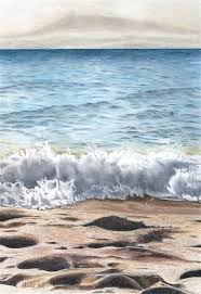 Free tutorials on how to draw water with prismacolor pencil. 7 Colouring Pencils The Beach Ideas Pencil Drawings Pencil Art Color Pencil Art