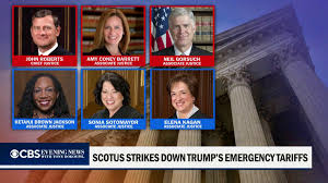 BREAKING: The Supreme Court on Friday ruled that President Trump exceeded  his authority when imposing sweeping tariffs using a law reserved for a  national emergency. Chief Justice John Roberts wrote the majority